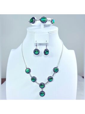 🌈🐠 Rainbow Titanium Fish 925 Necklace Bracelet & Earrings ONLY